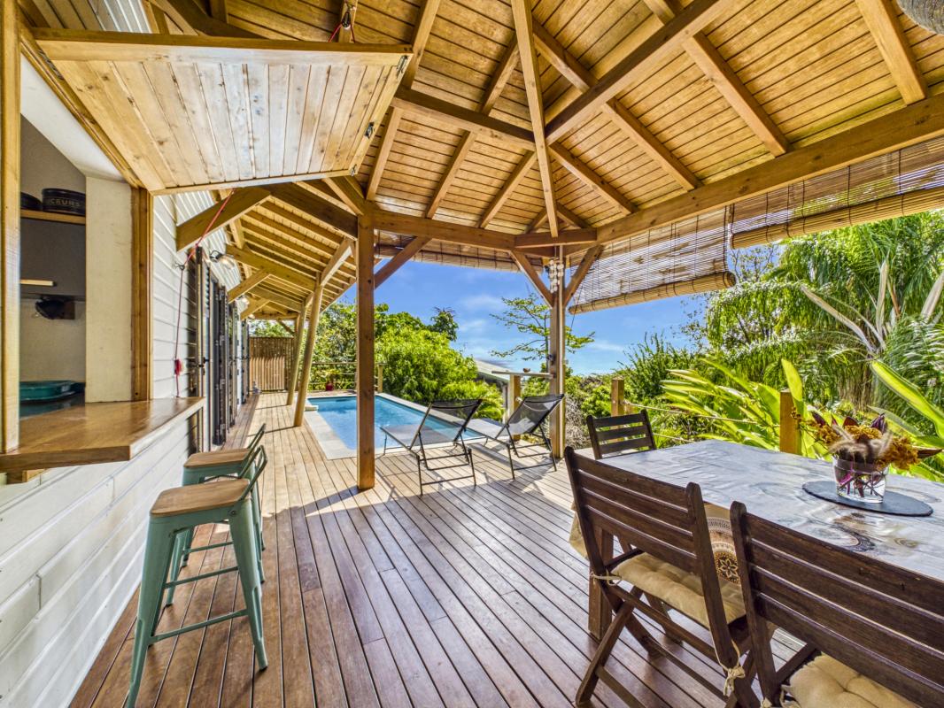 8.Location villa piscine vue mer 3 chambres Deshaies Guadeloupe